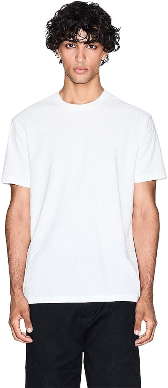 Men's Mercerized Jacquard All Over Logo Tee
