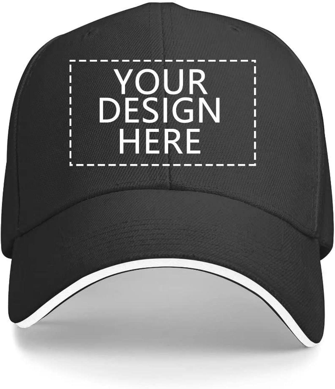Custom Baseball Hat Personalized Text Logo Photo Adjustable Dad Cap Visors Men