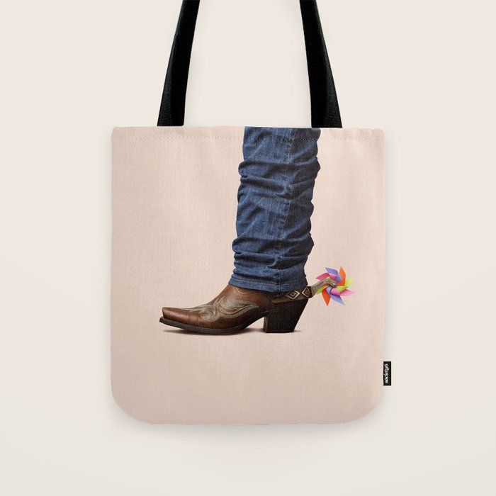 Funny Cowboy Tote Bag Gallery Image 1