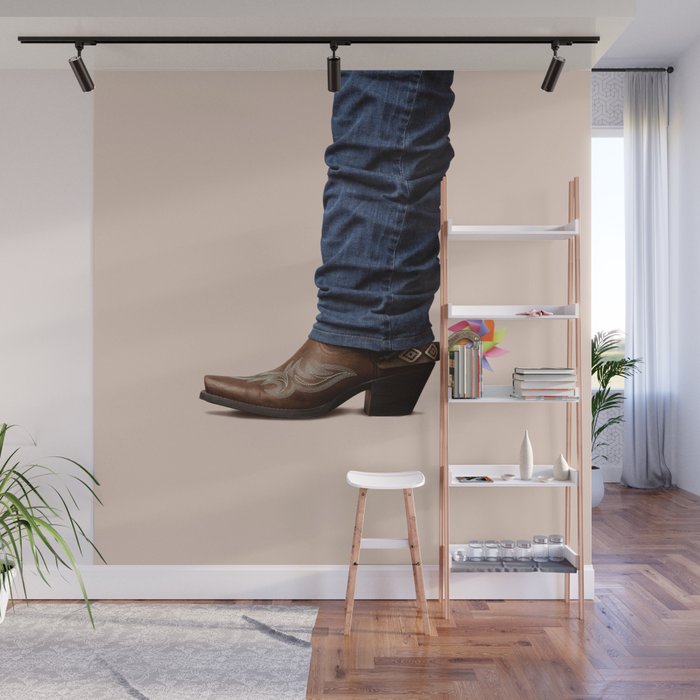 Funny Cowboy Wall Mural Gallery Image 1