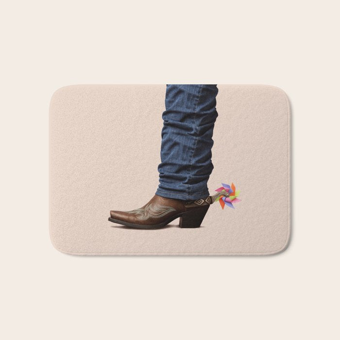 Funny Cowboy Bath Mat Gallery Image 1