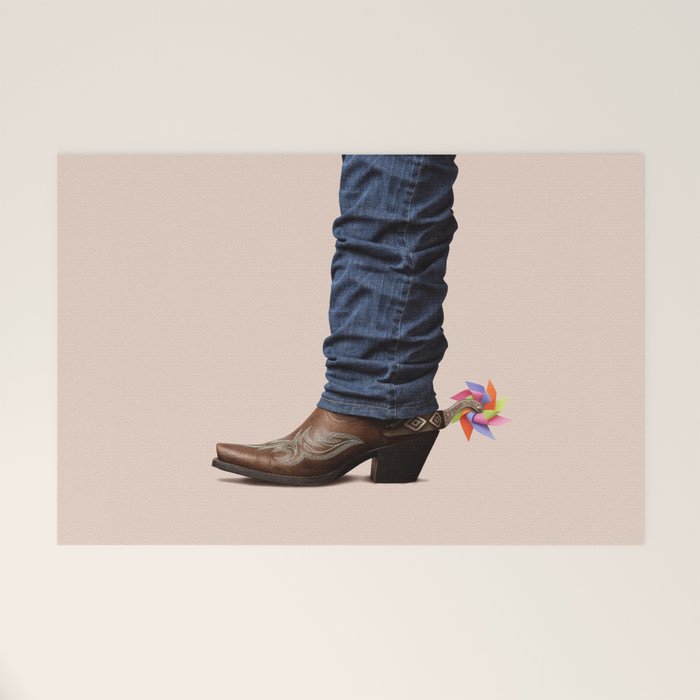 Funny Cowboy Welcome Mat Gallery Image 1
