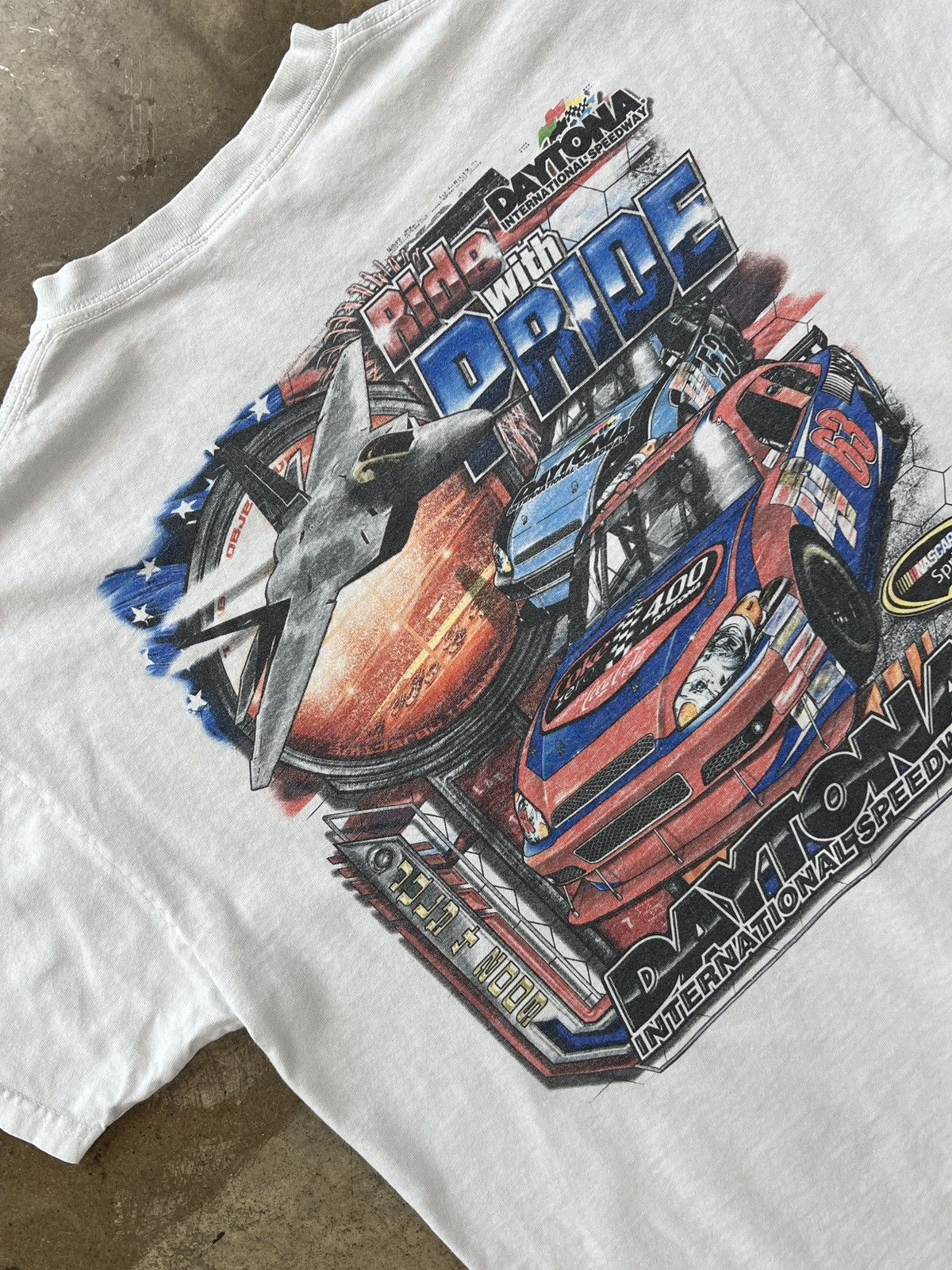 Vintage Nascar July 4th Daytona Racing Large Unisex T-shirt, Sweatshirt, Hoodie (1)