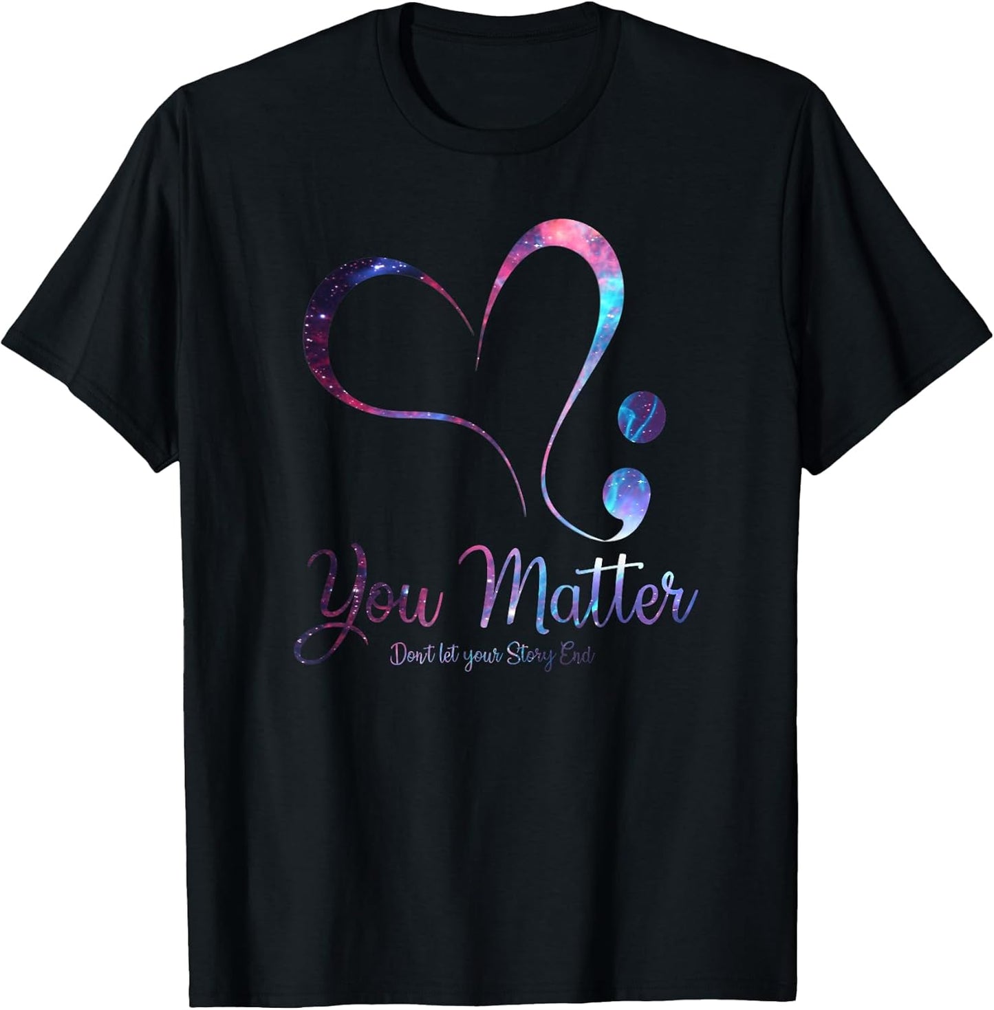 You Matter Awareness Heart Semicolon