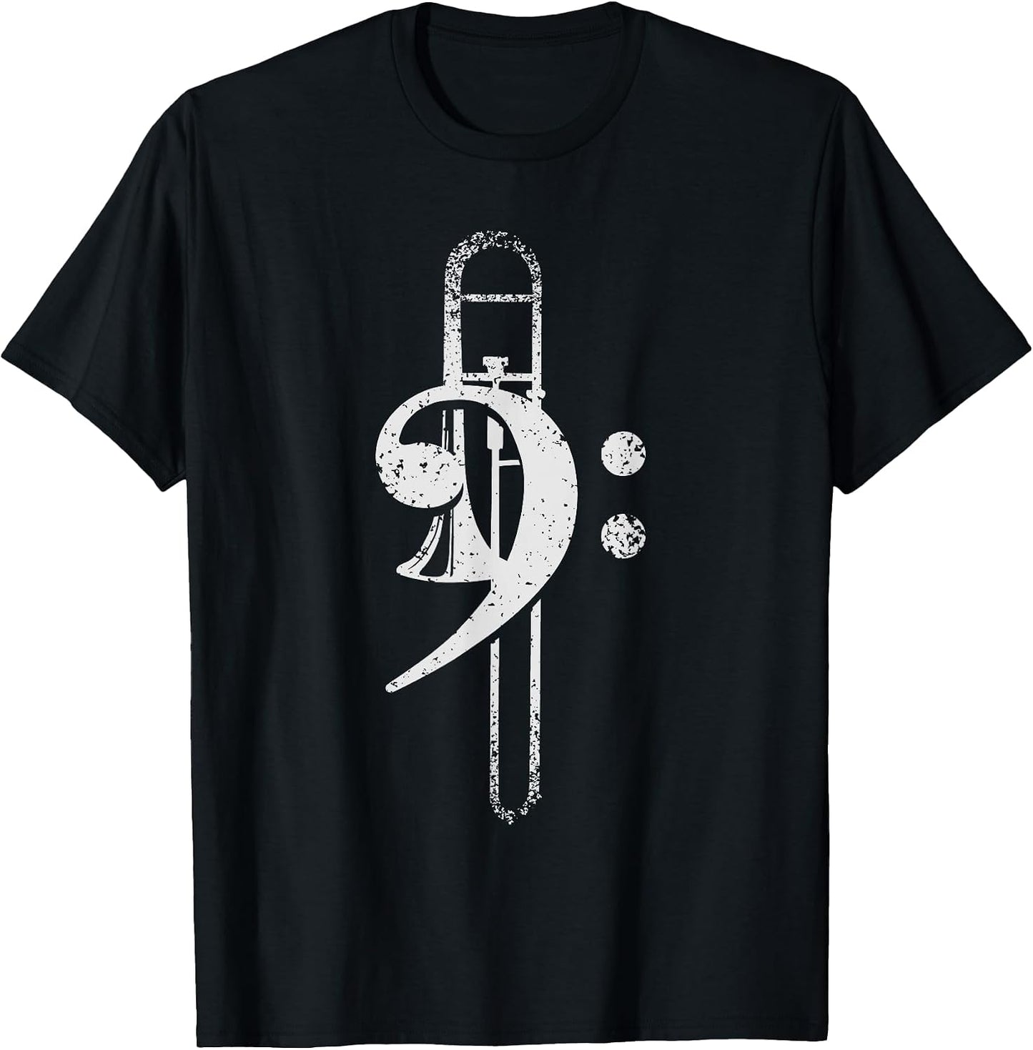Vintage Trombone Bass Clef Trombonist T-Shirt
