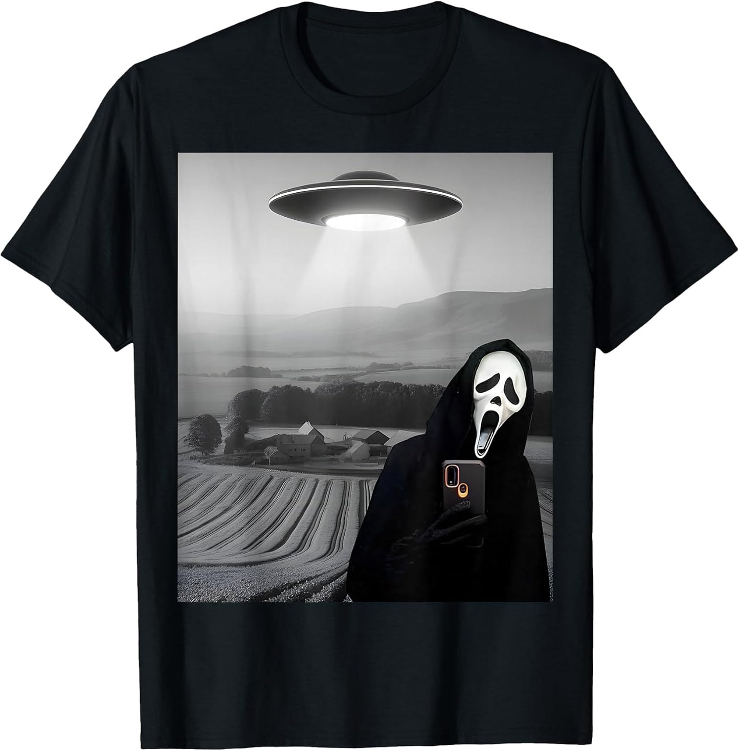 Funny Spooky Season Ghost Scary Face Halloween Tee