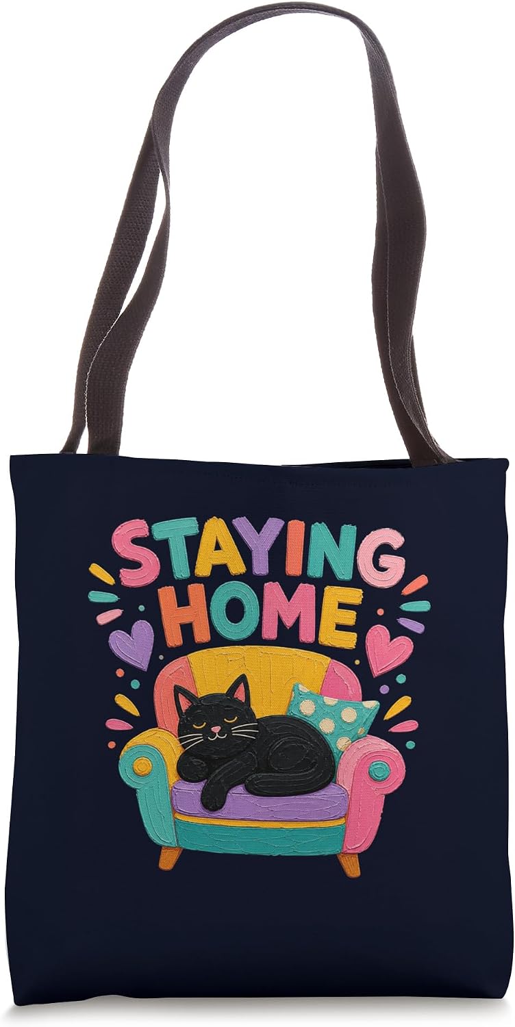 Staying Home Cat Lover Introvert Club Quotes Shirt