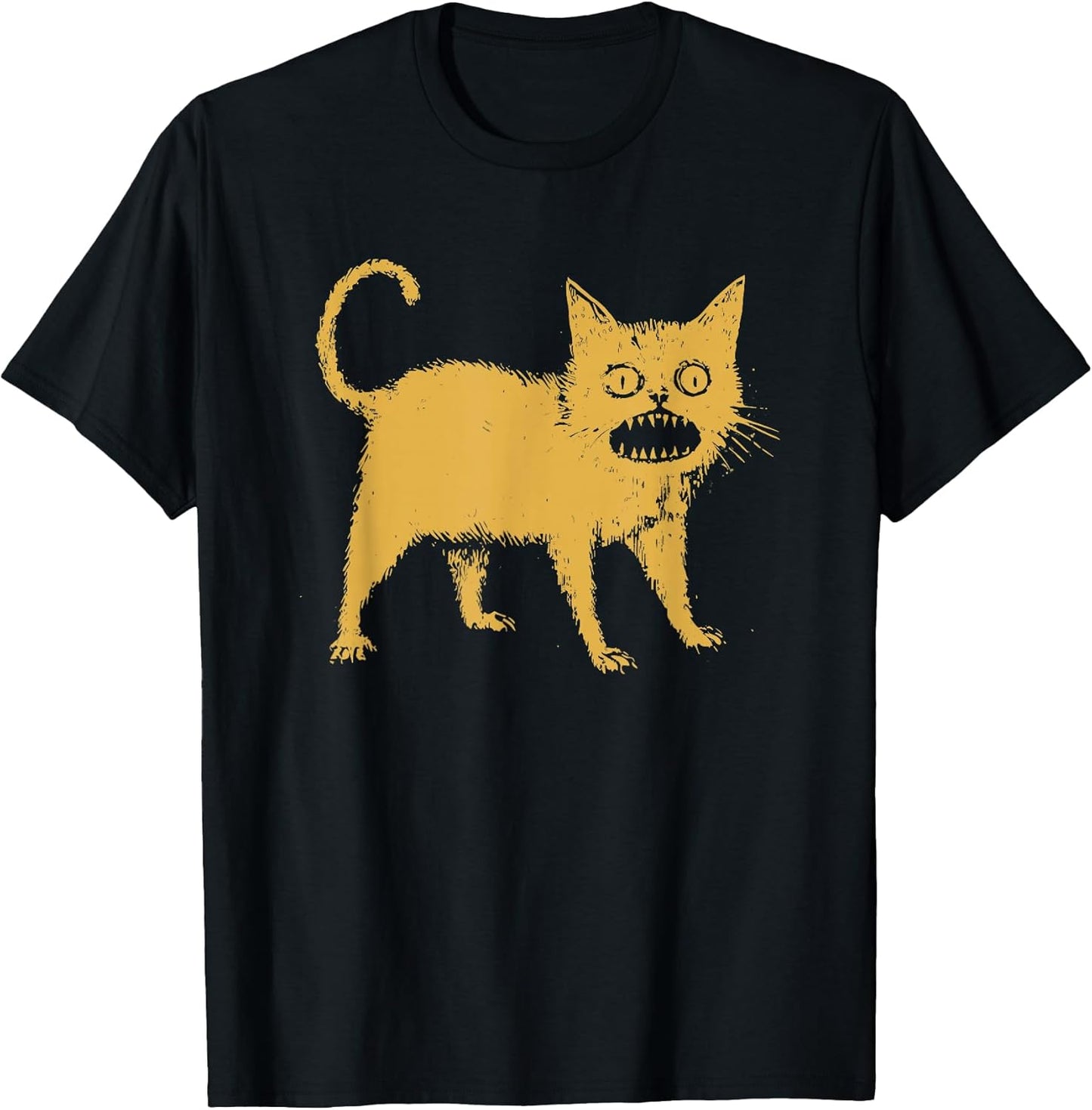 tokyo-tiger horrible japanese cat washed t-shirt