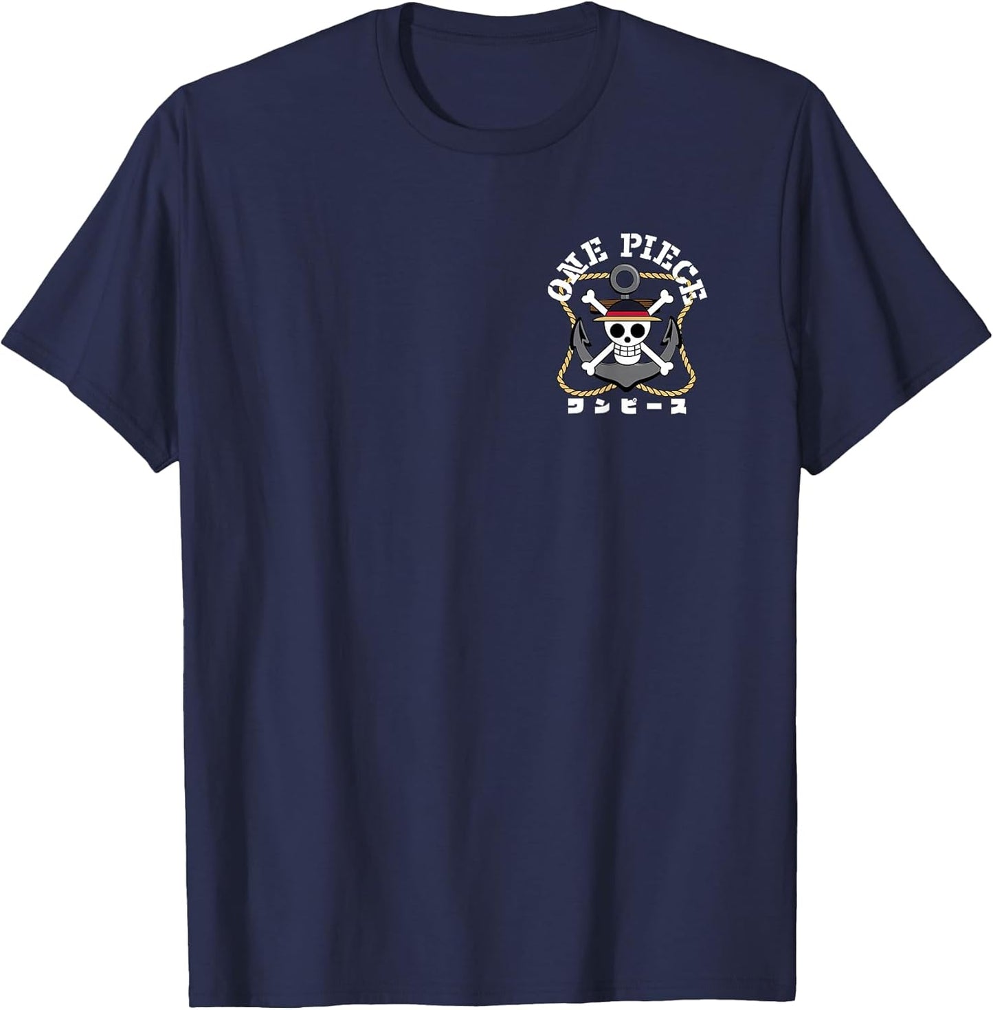 Anime Front and Back Anchor Logo and Crew Items T-Shirt