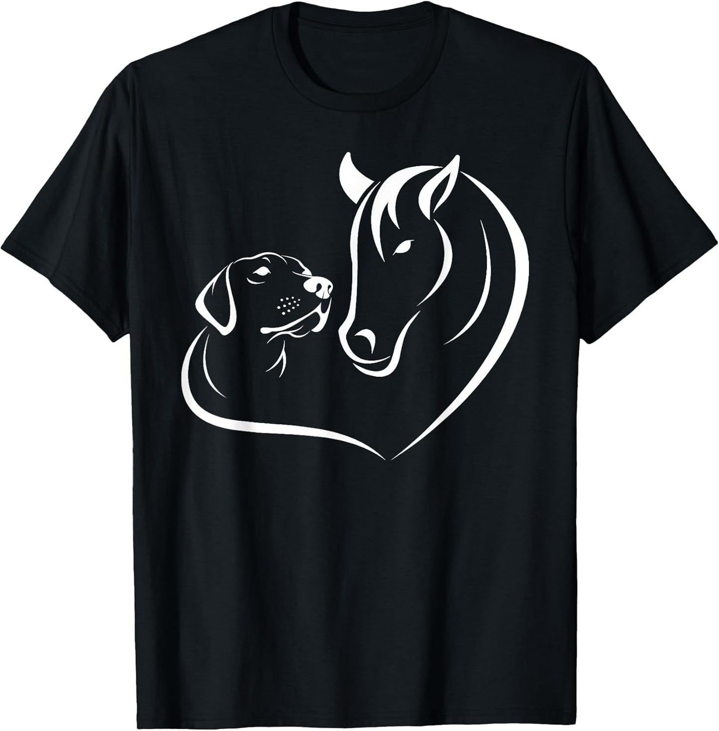 Horse and Dog Women and Men Horse Dog Lover Shirts