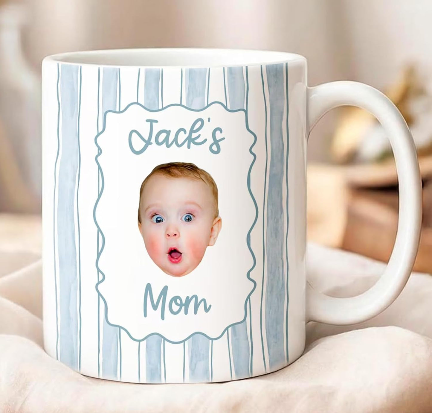 Custom Mother's Day Mug with Photo Personalized Picture Coffee Mug for Mom Grandma Nana Family Photo Gift Ceramic Cup for Mothers Day Birthday Gift from Kids styleA02