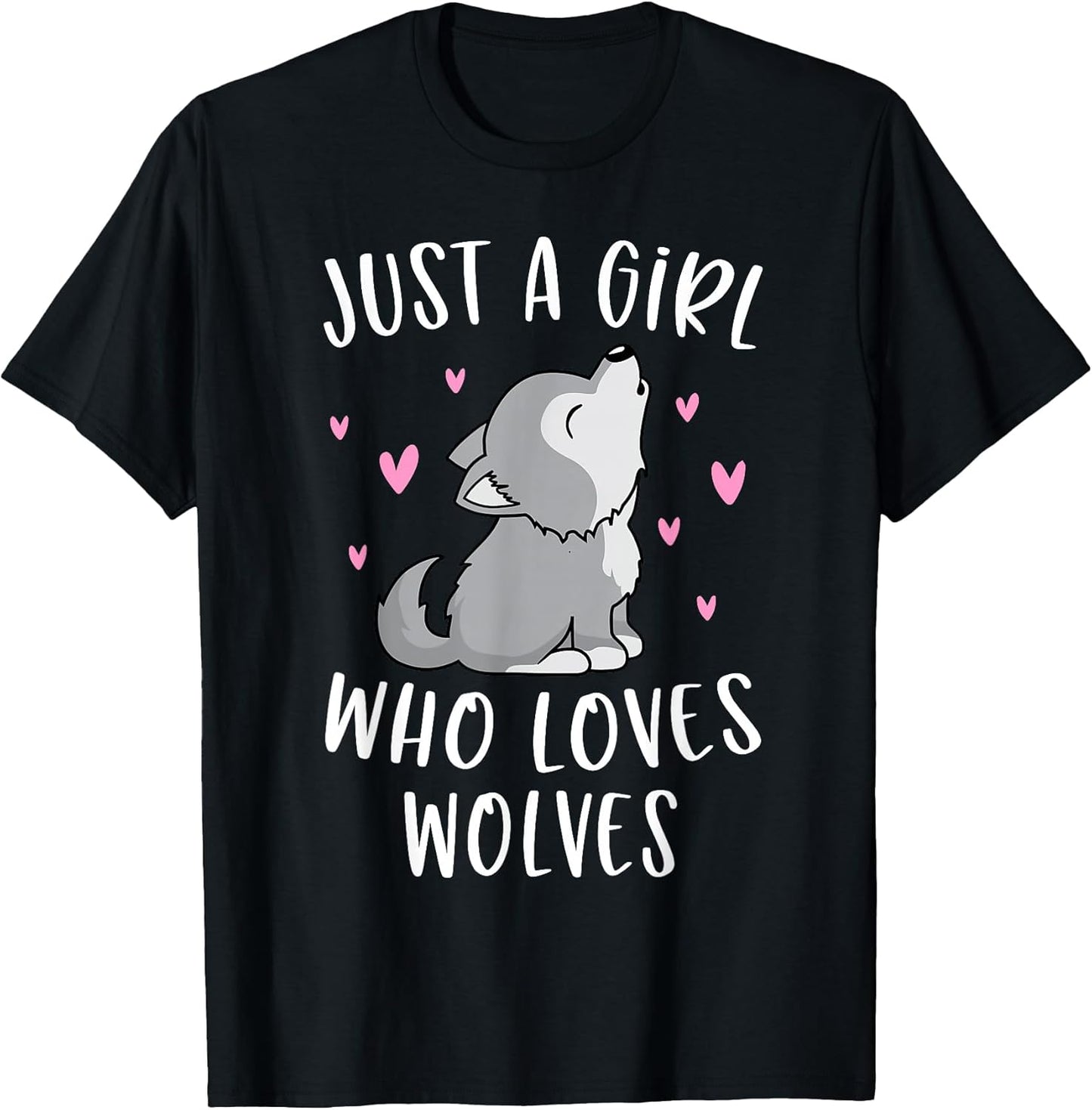 Funny Wolf Lovers Shirts For Girls