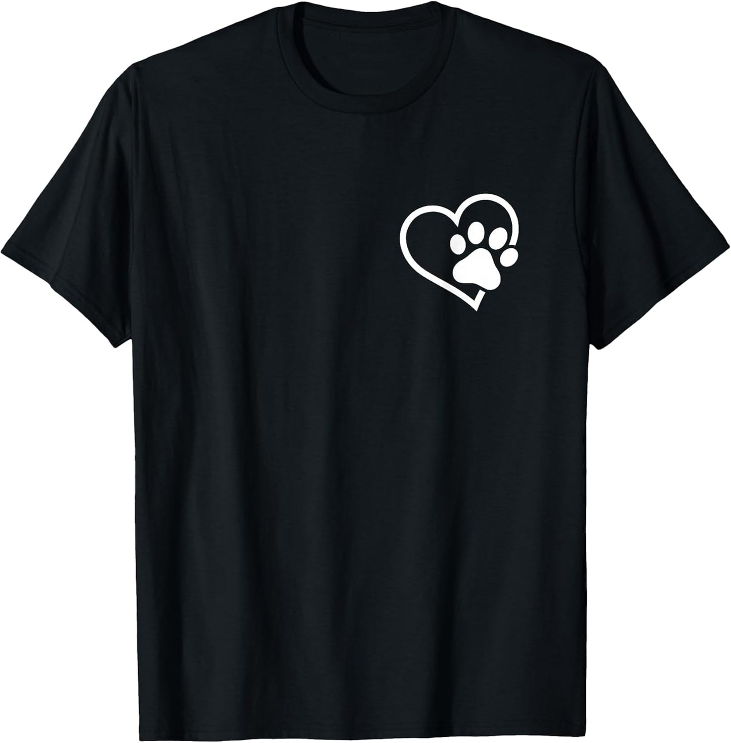 Heart with Paw for Cat or Dog Lovers T-Shirt