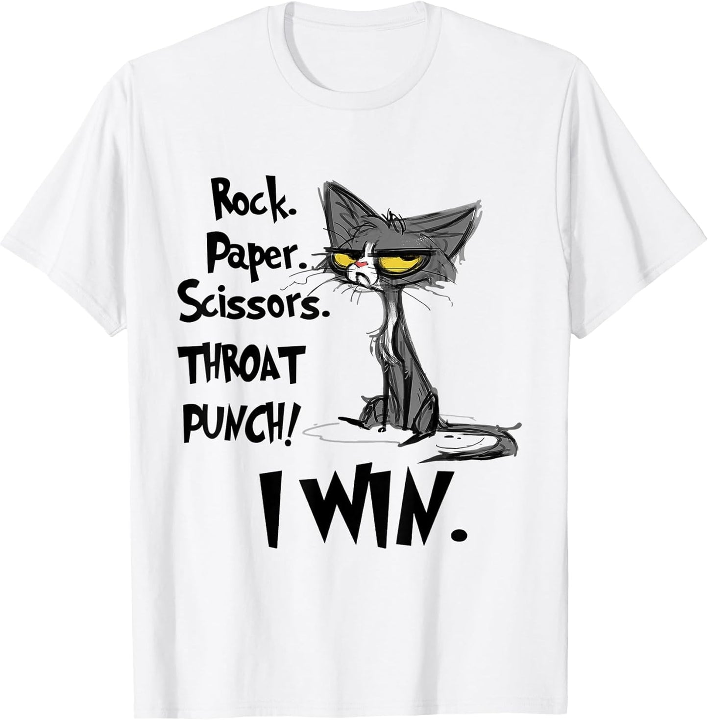 Rock Paper Scissors Throat Punch I Win