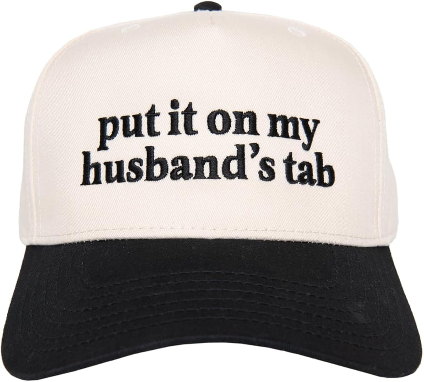 Tab Embroidered Trucker Hat for Women & Men - Vintage Two-Tone Snapback Baseball Cap - Trendy, Western Style Hat