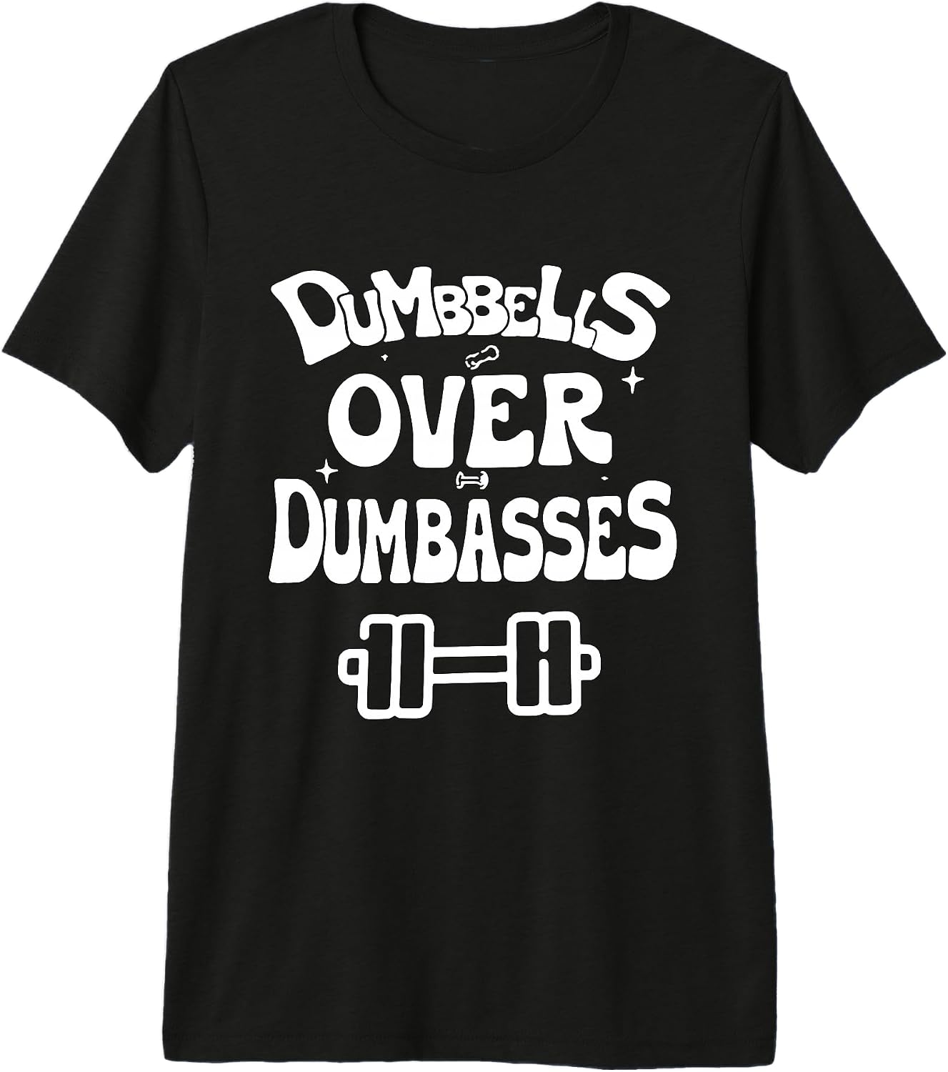 Retro Gym Fitness Funny Dumbbells Over Dumbasses