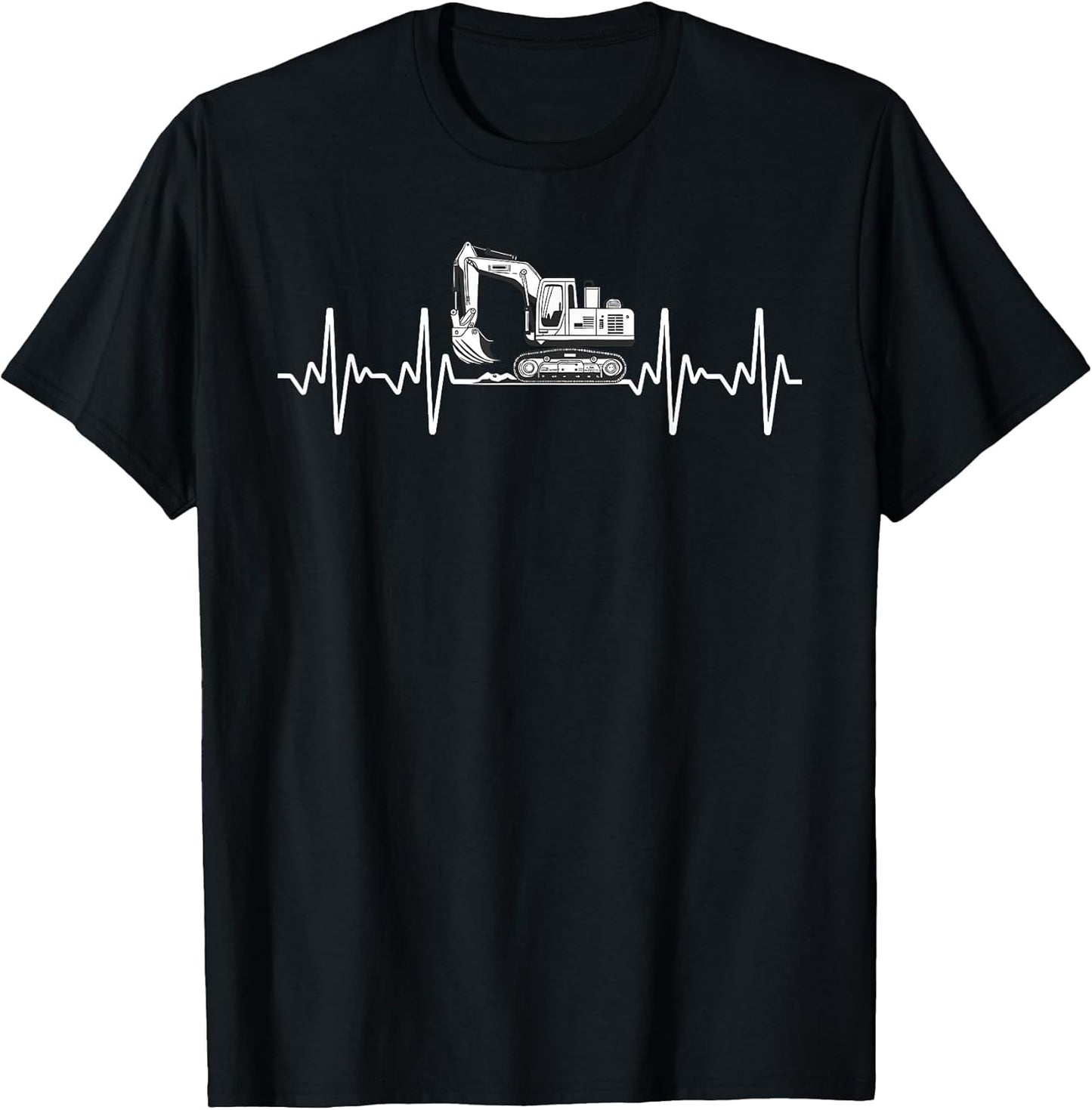 Funny Excavator Art for Men Women Heavy Machinery Excavator T-Shirt
