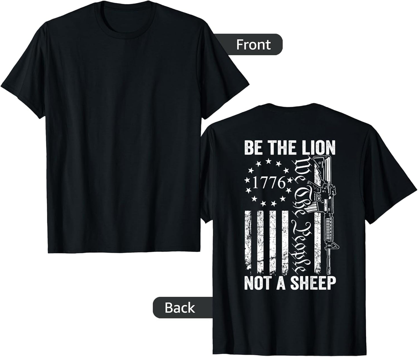 Be The Lion Not A Sheep 2nd Amendment AR15 Apparel