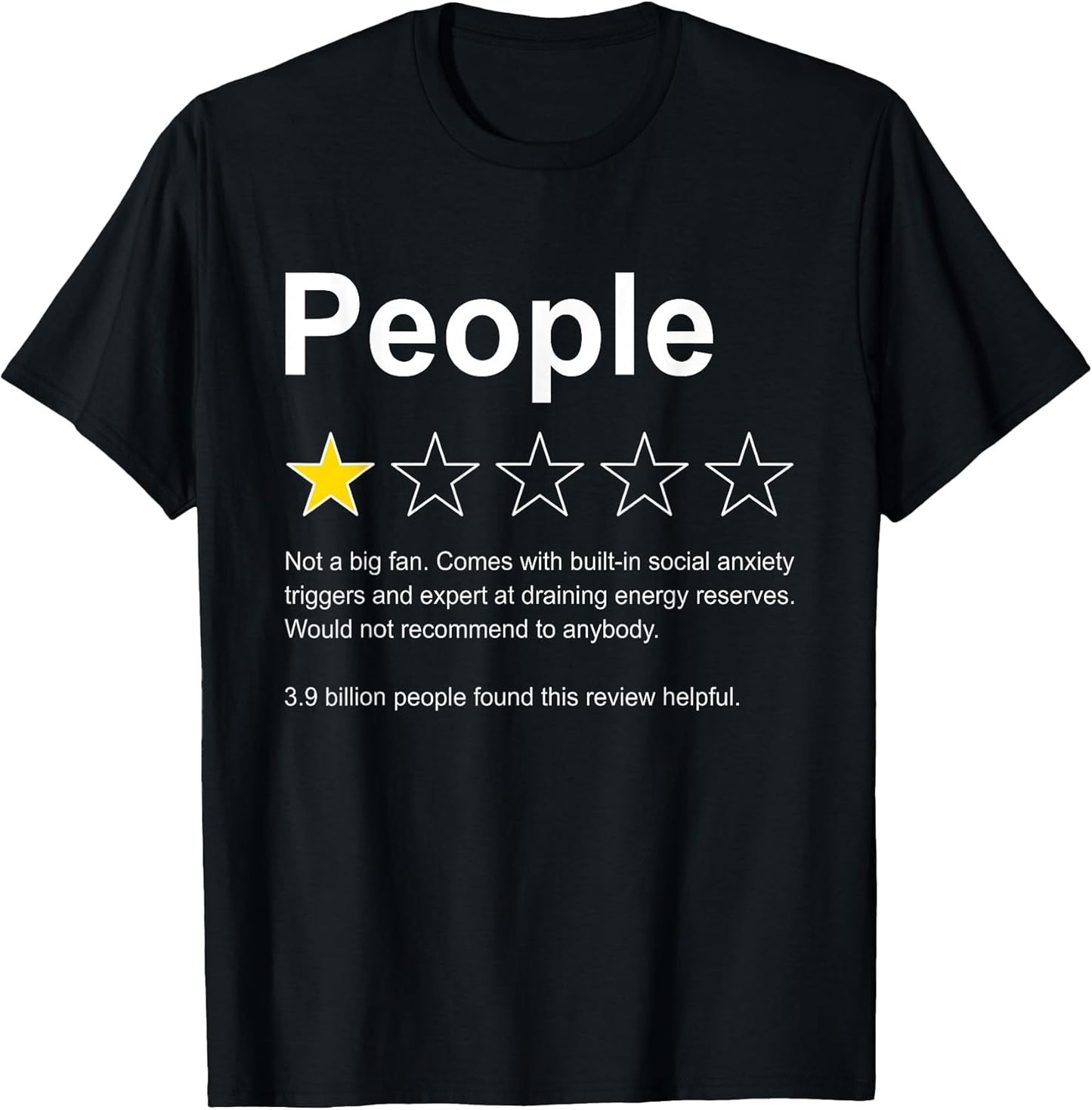 Funny Introverts People One Star Rating Gifts