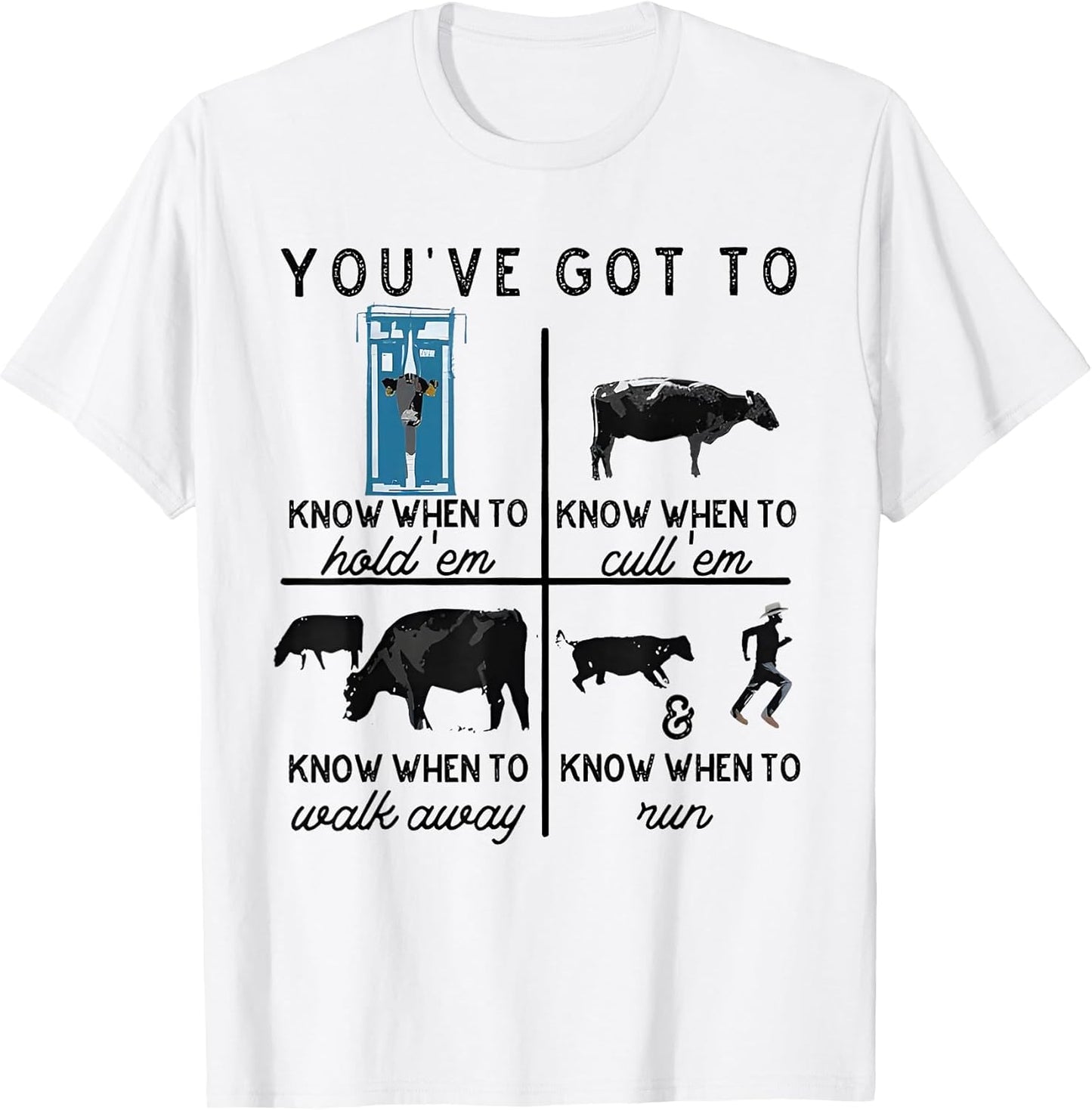 Cow You've Got To Know When Shirt