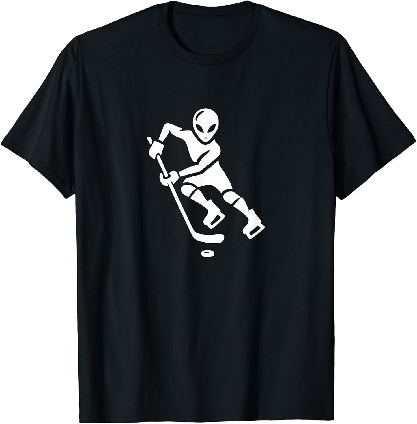 Alien Hockey Player Silhouette Minimalist