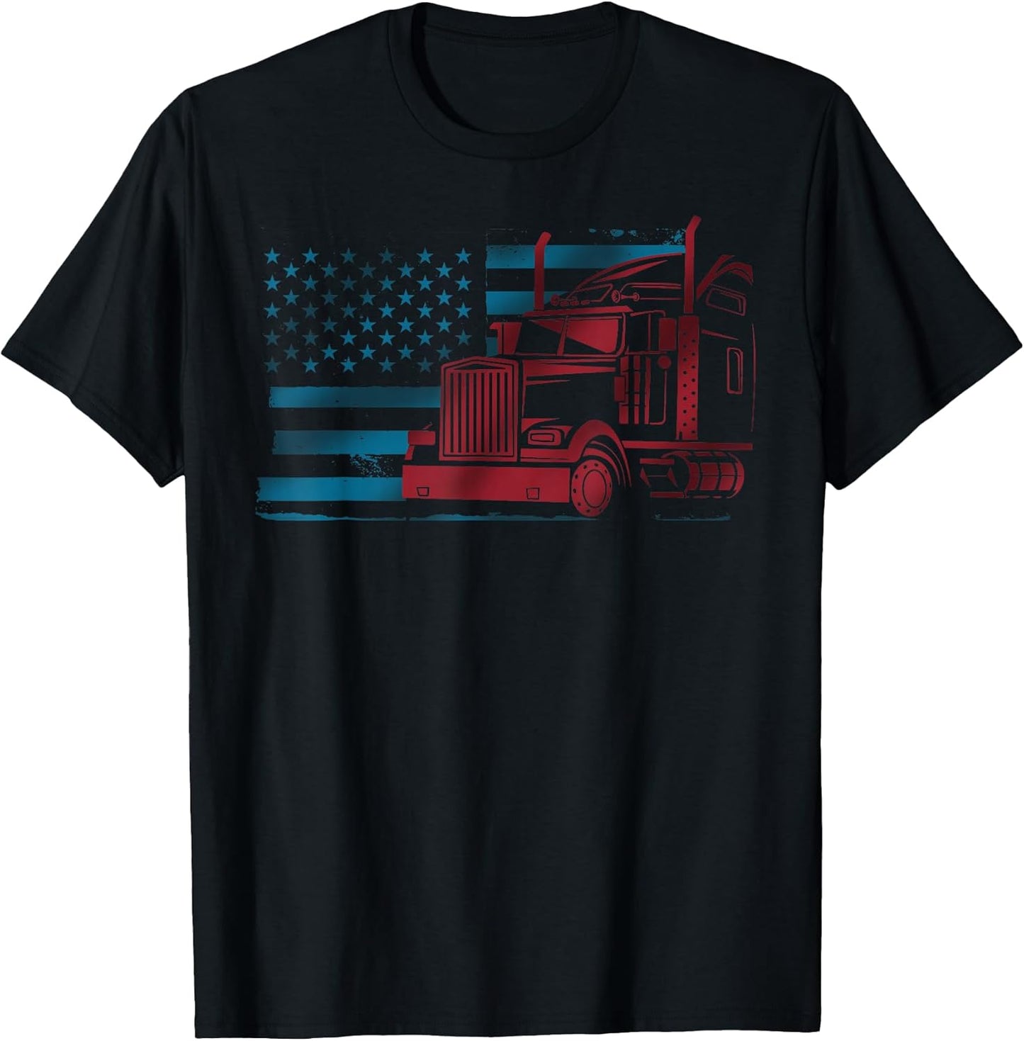 US Flag Trucker Freedom Trucking Convoy Driver