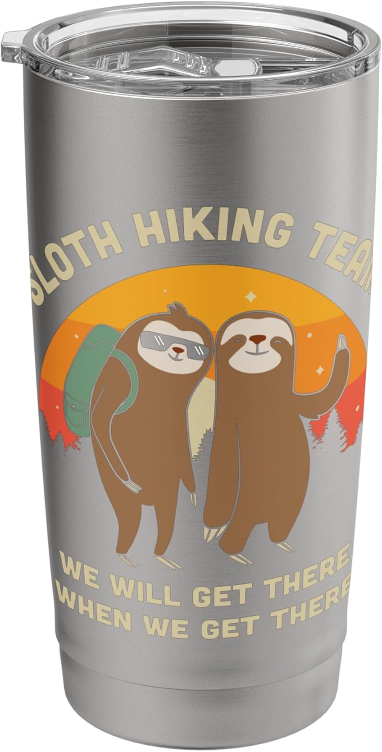 Funny Sloth Hiking Tee Shirts