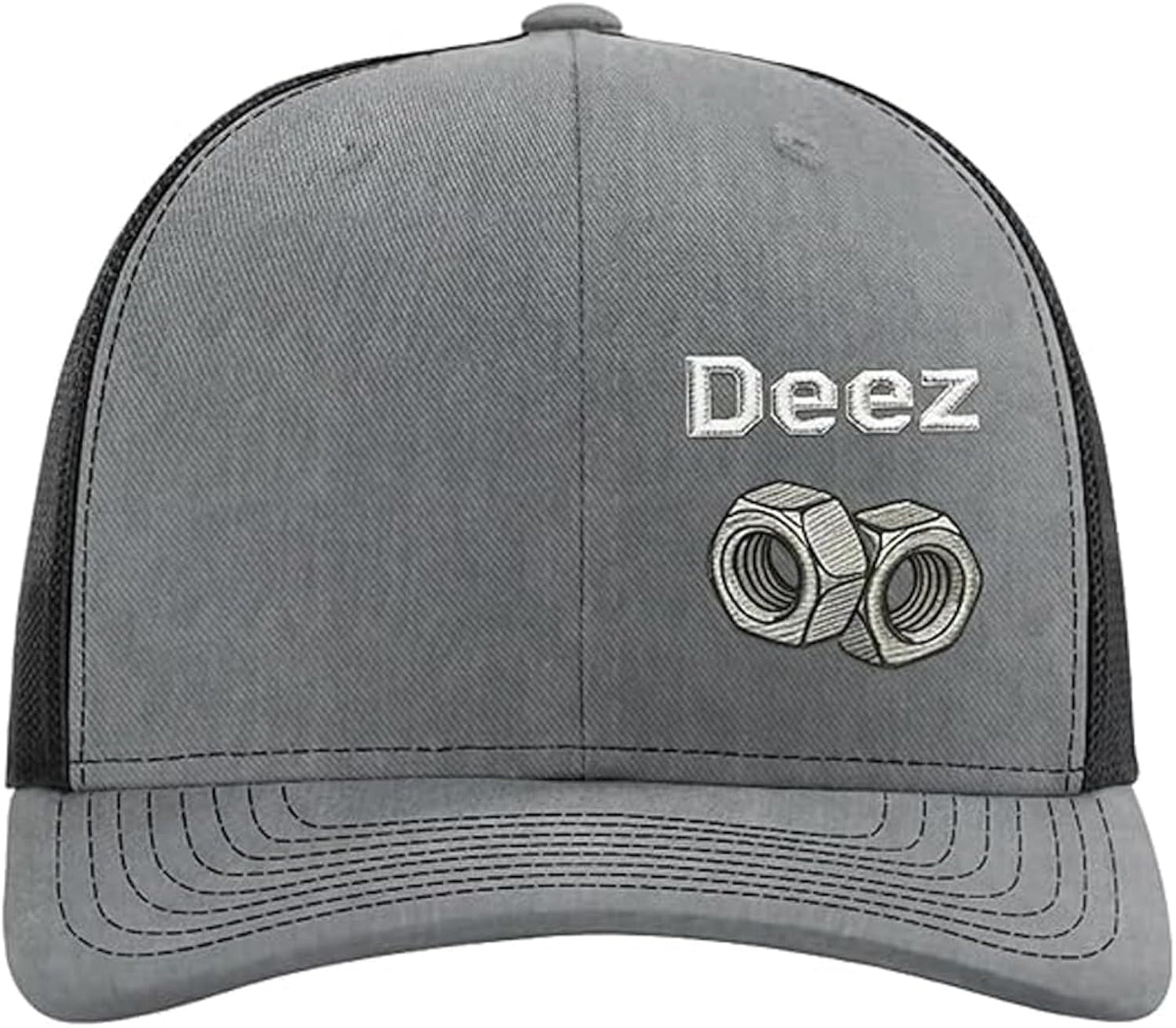 Deez Embroidered Premium Quality Adjustable Hat, Funny Trucker Cap, Breathable Mesh Design Gift for Men Women