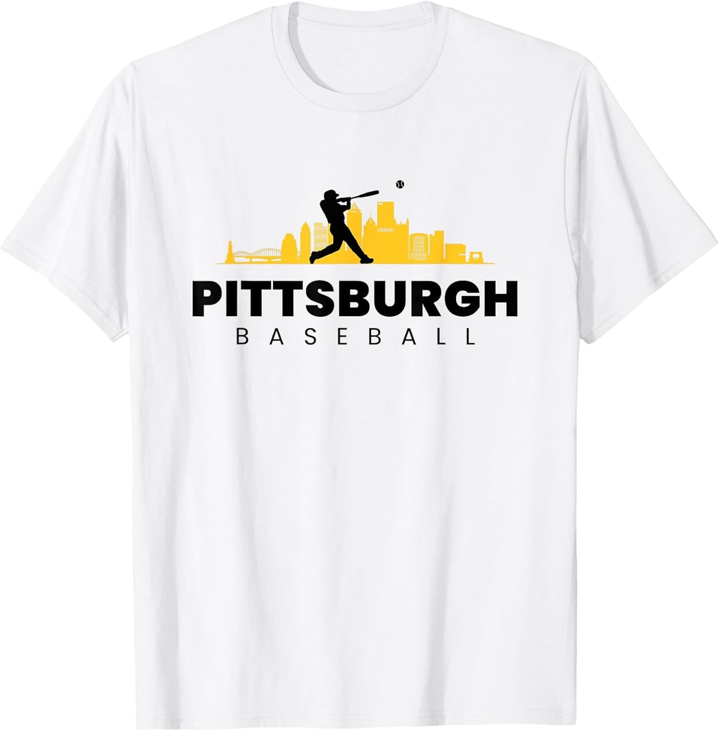 Pittsburgh Baseball Vintage Minimalist Retro Baseball Lover T-Shirt