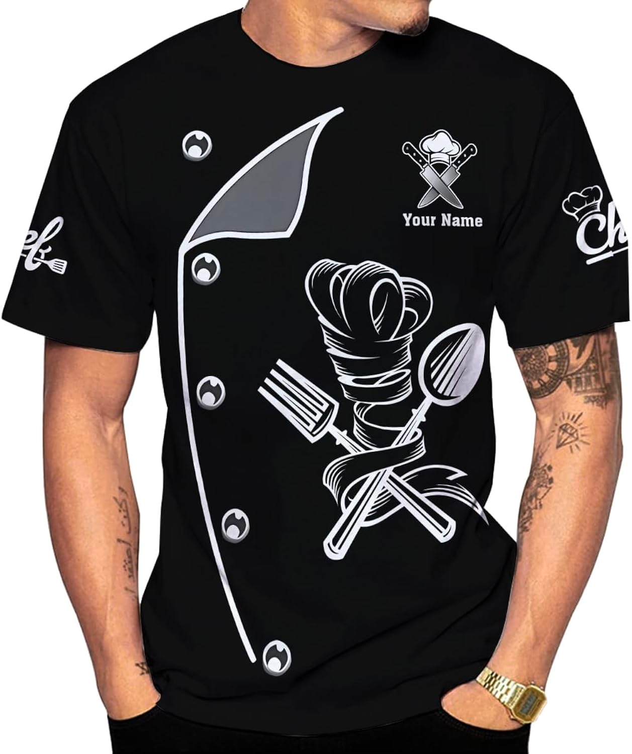 Personalized Chef Shirt, Chef Shirts for Men Chef Shirts for Women, Chef Clothes Gifts for a Chef, Chef Tee Shirts