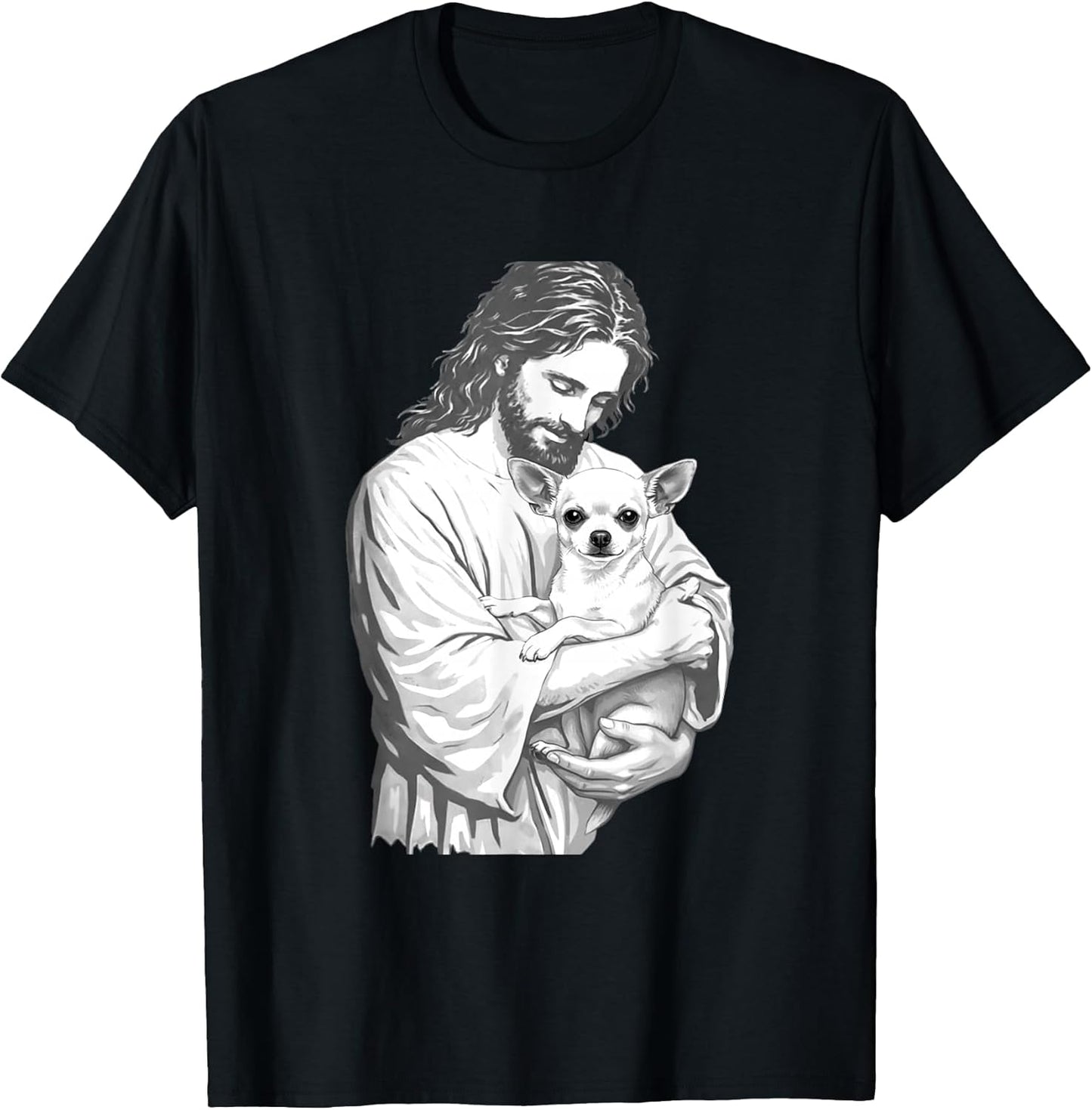 Jesus Holding Chihuahua Christian Dog Lover
