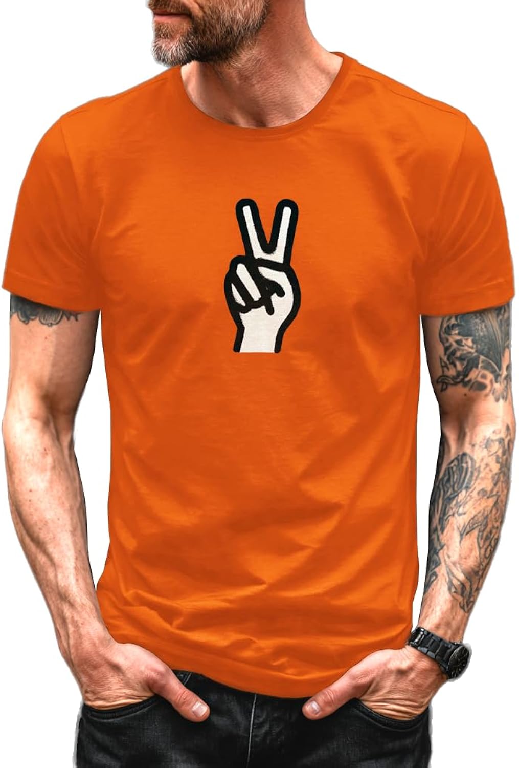 Solid Graphic Tees for Men 100% Cotton Short Sleeve Crewneck 2026 Summer Beach Gym Workout Holiday Casual Top