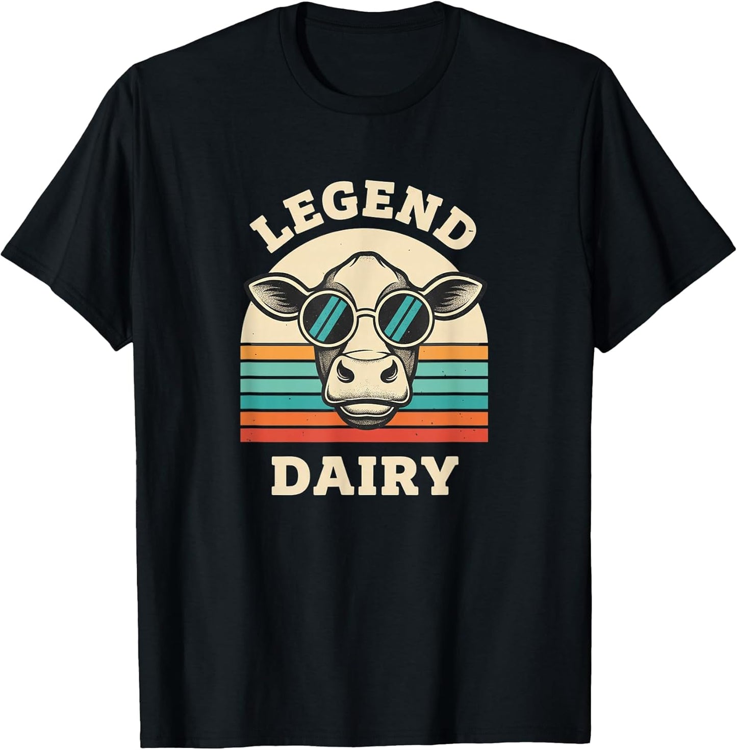 Farm Cow Dairy Legend Funny Retro Vintage Barnyard