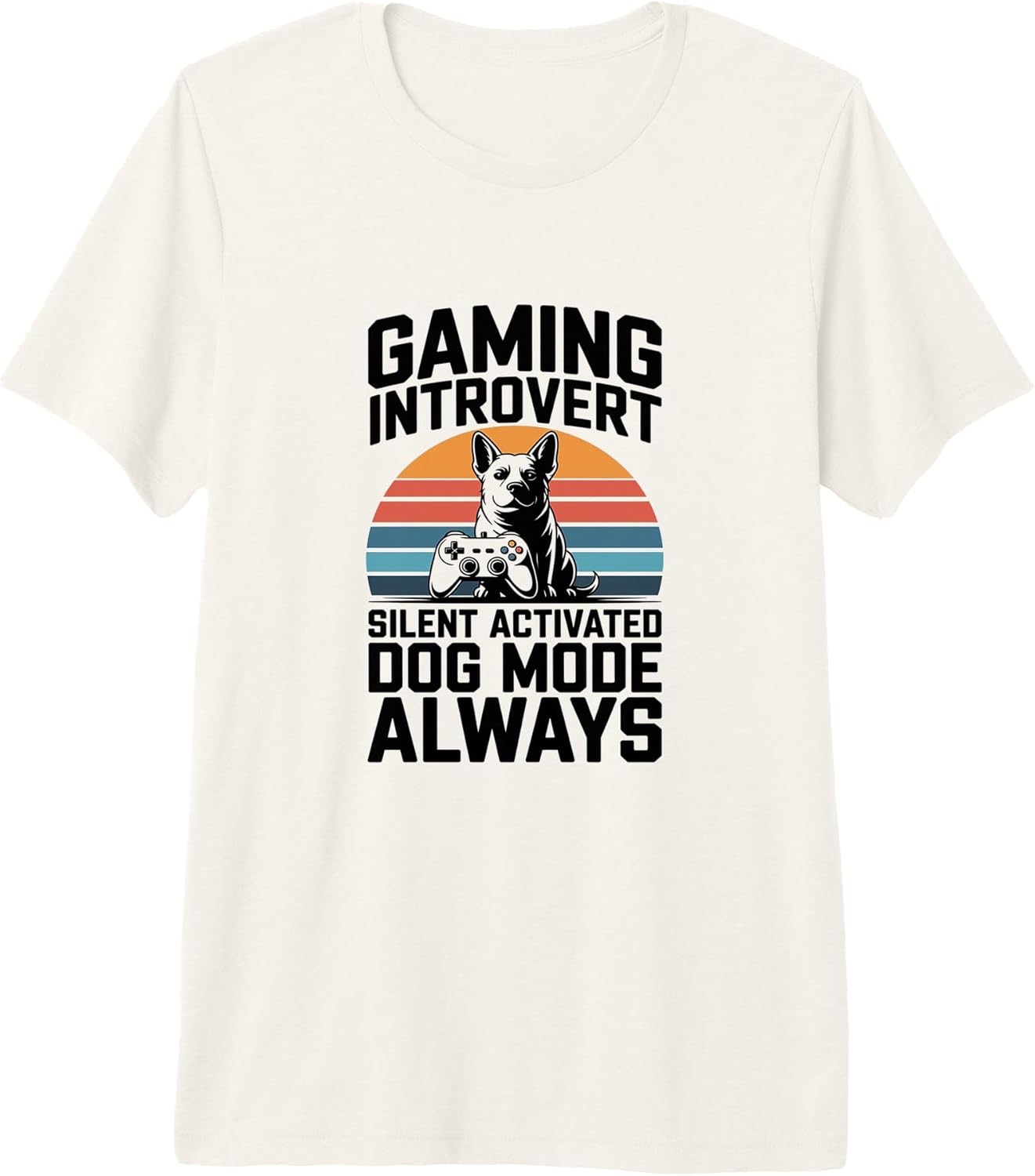 Dog Gamer Introvert Sunset