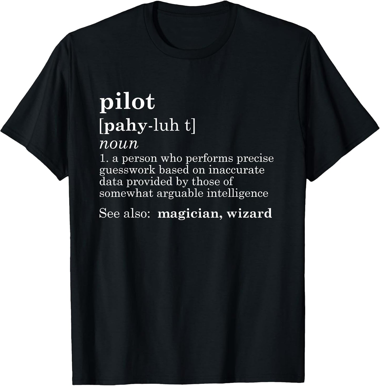 Funny Pilot T Shirt Definition Dad Father's Day