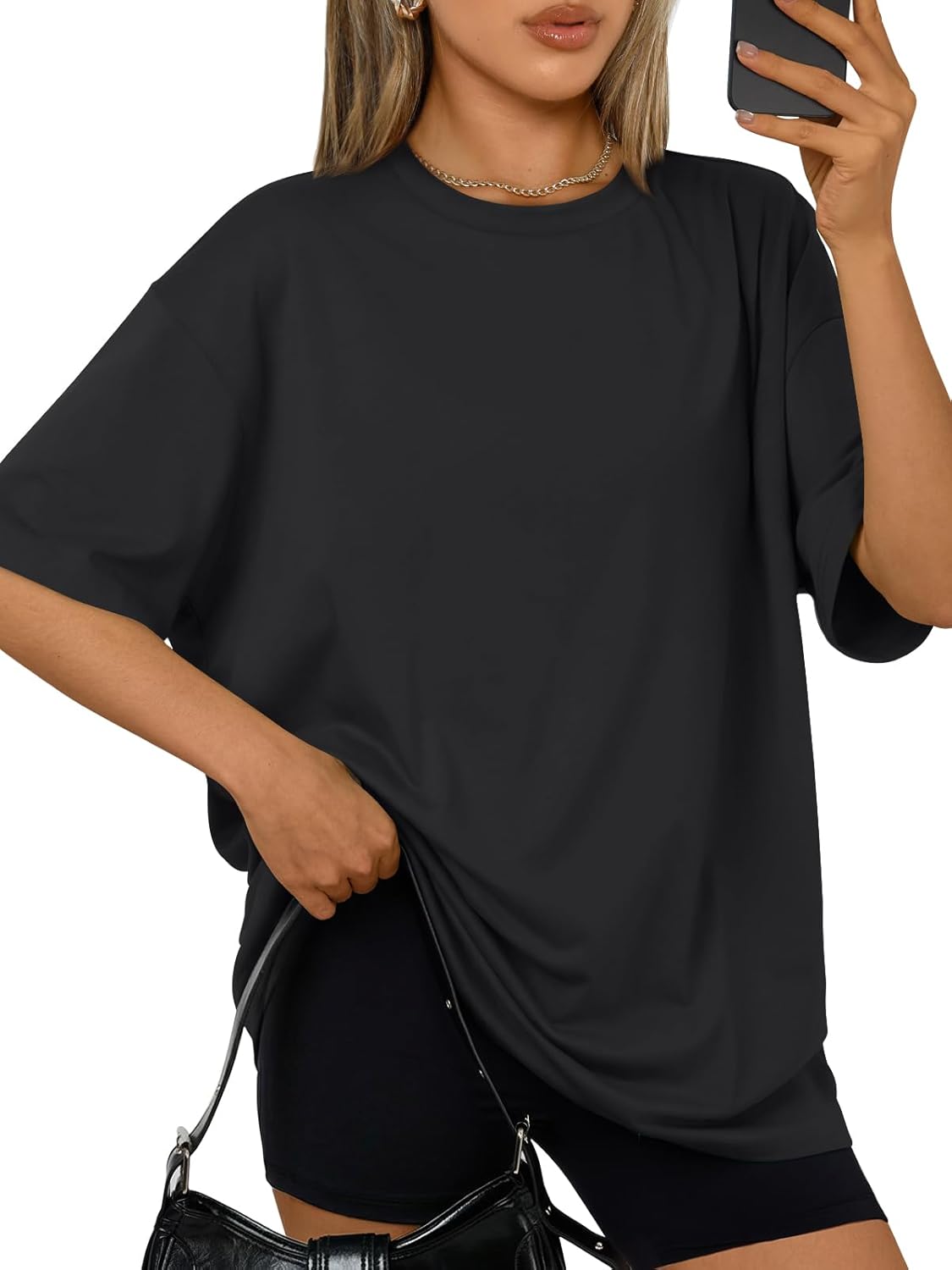 Womens Oversized Summer T Shirts Plus Size Spring Cute Casual Tops Short Sleeves Fashion Workout Clothes