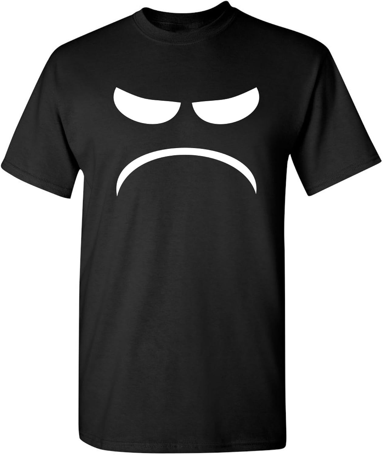 Mad Smile Face Sarcastic T Shirt | Casual Humor Mens Graphic Tshirts | Novelty Tee Womens T-Shirts USA Printed Casual Style