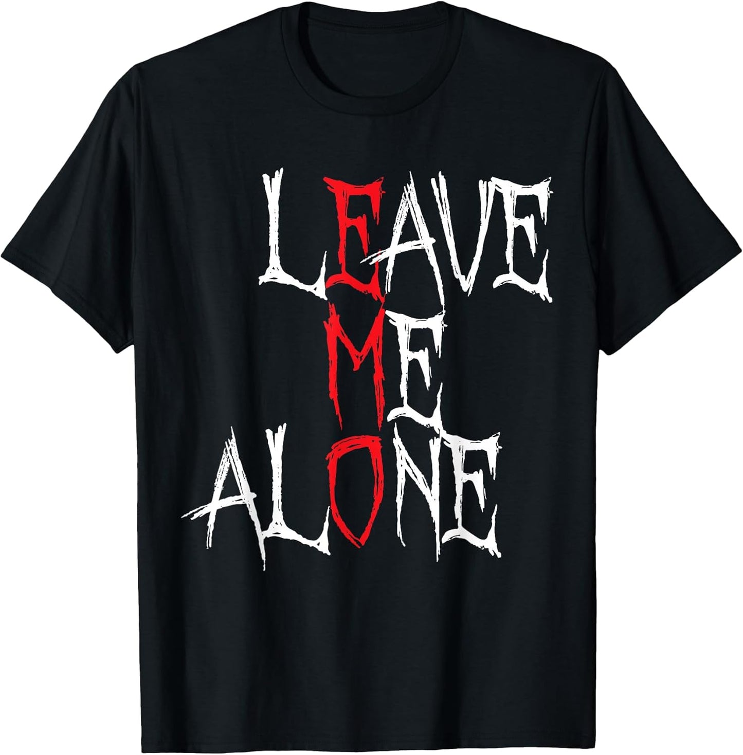 Leave me Alone Emo Aesthetic Goth Scene Alternative Music T-Shirt
