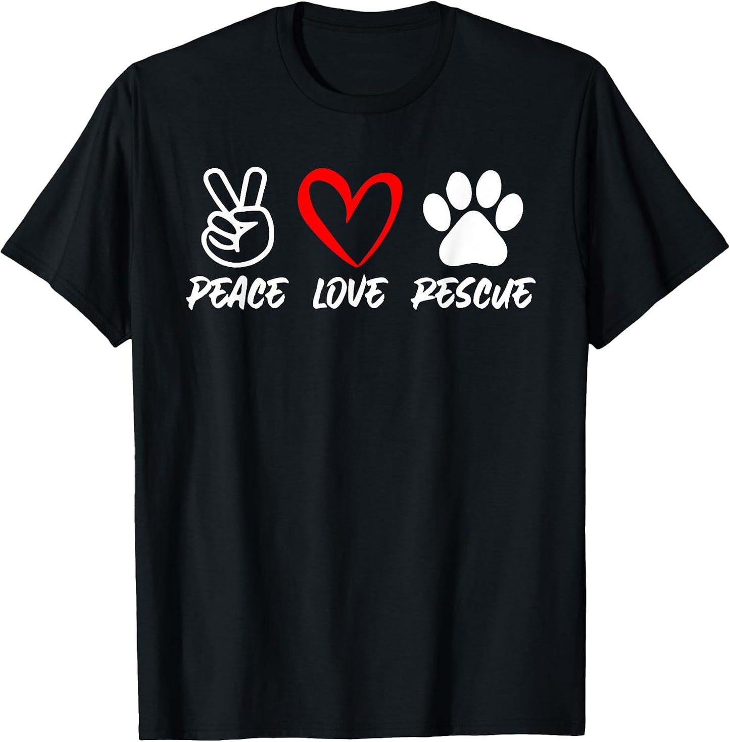 Peace Love Rescue Adopt Animal Cat Dog Lover