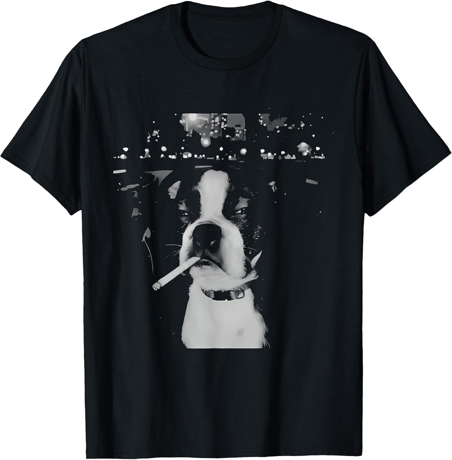 funny smoking dog meme t-shirt