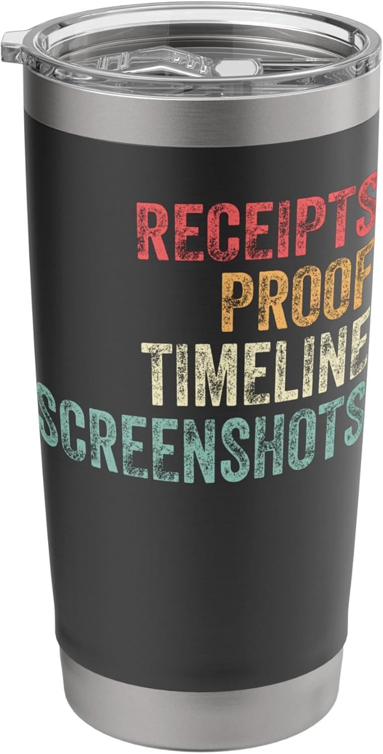 Funny Receipts Proof Timeline Screenshots Shirt