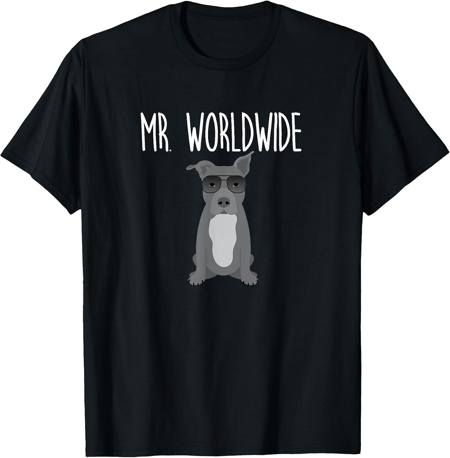 Mr. Worldwide Funny Pitbull Tshirt T-Shirt