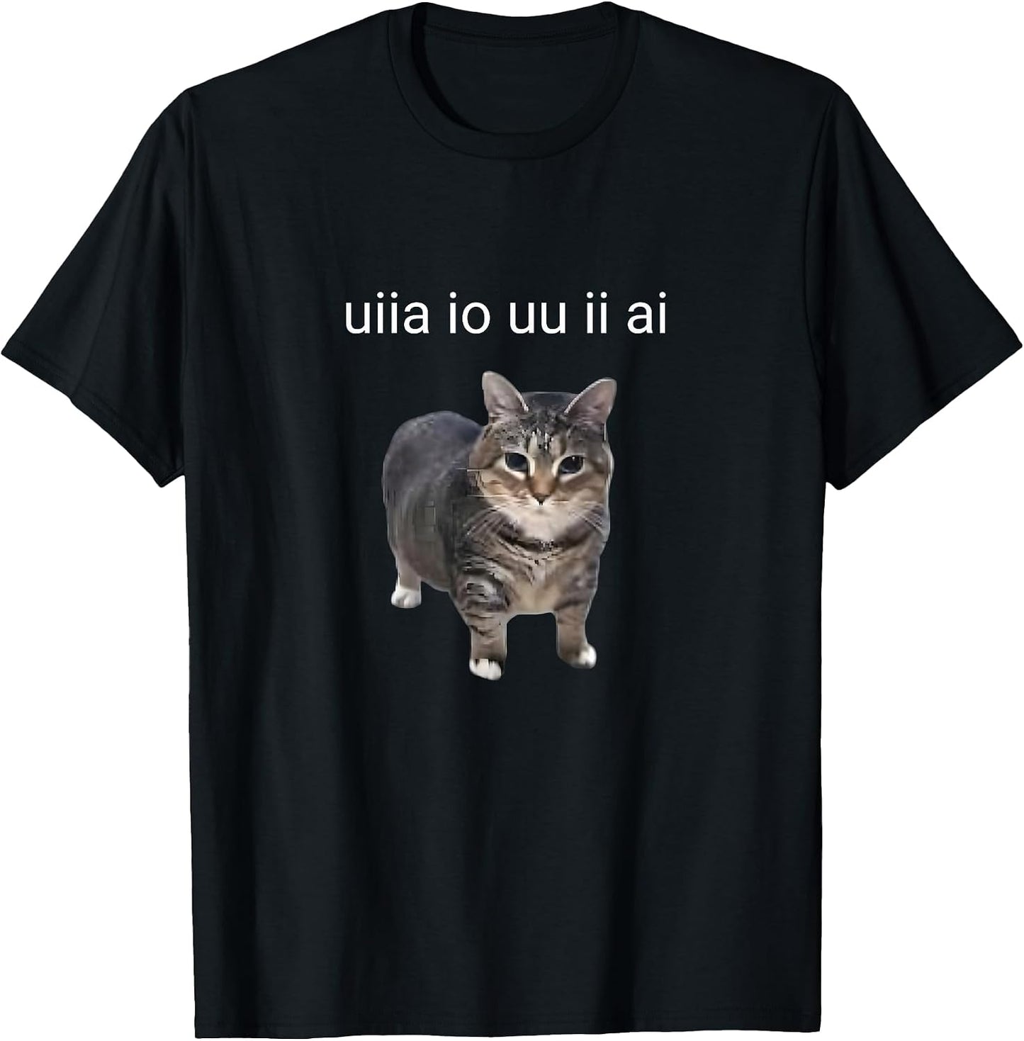 Uiia Iiuaa Funny Cat Kitten Tee