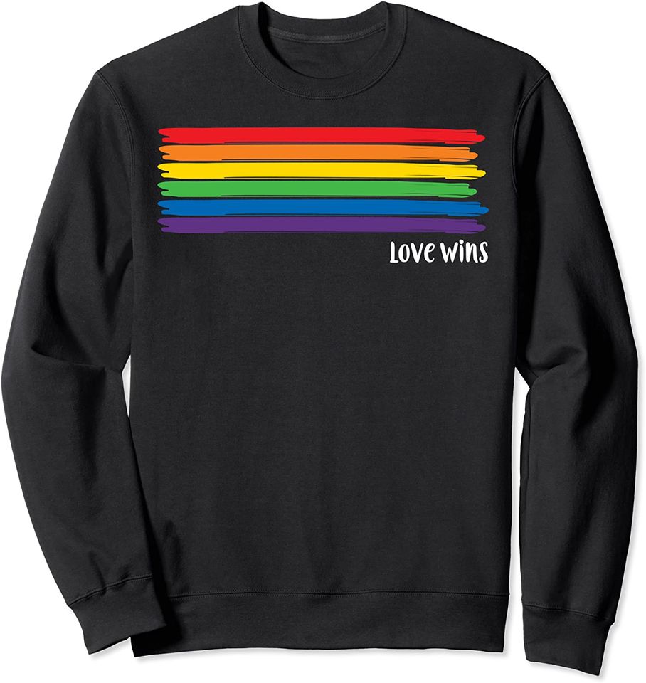 Femboy Pride Flag Sweatshirt Love Wins Gay Pride Flag