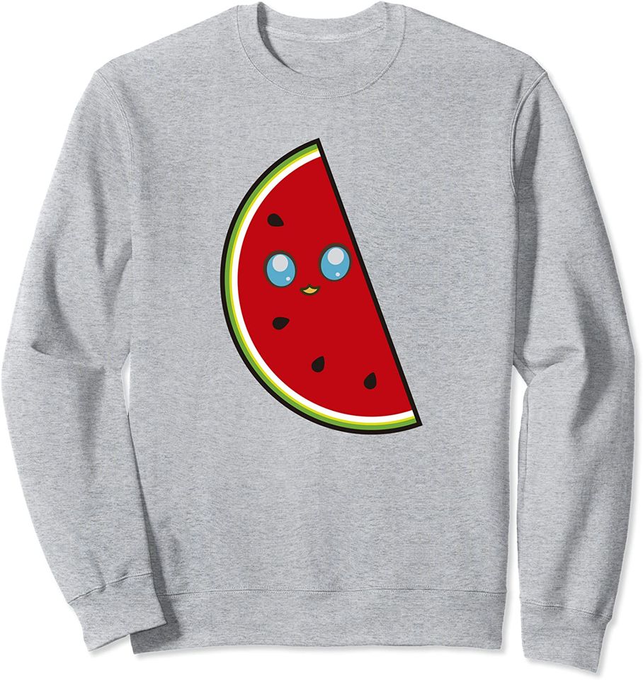 Cute Watermelon Vegan Fruits Healthy Foodies Puns Humor Gift Sweatshirt