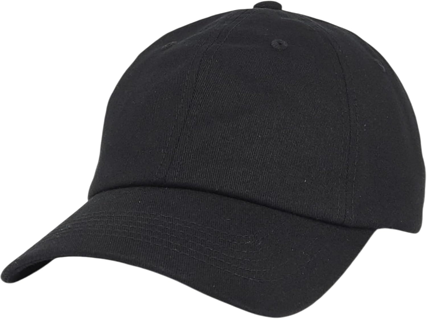 Classic Dad Hat Cotton, Low-Profile Plain Baseball Cap, Adjustable, Breathable and Packable