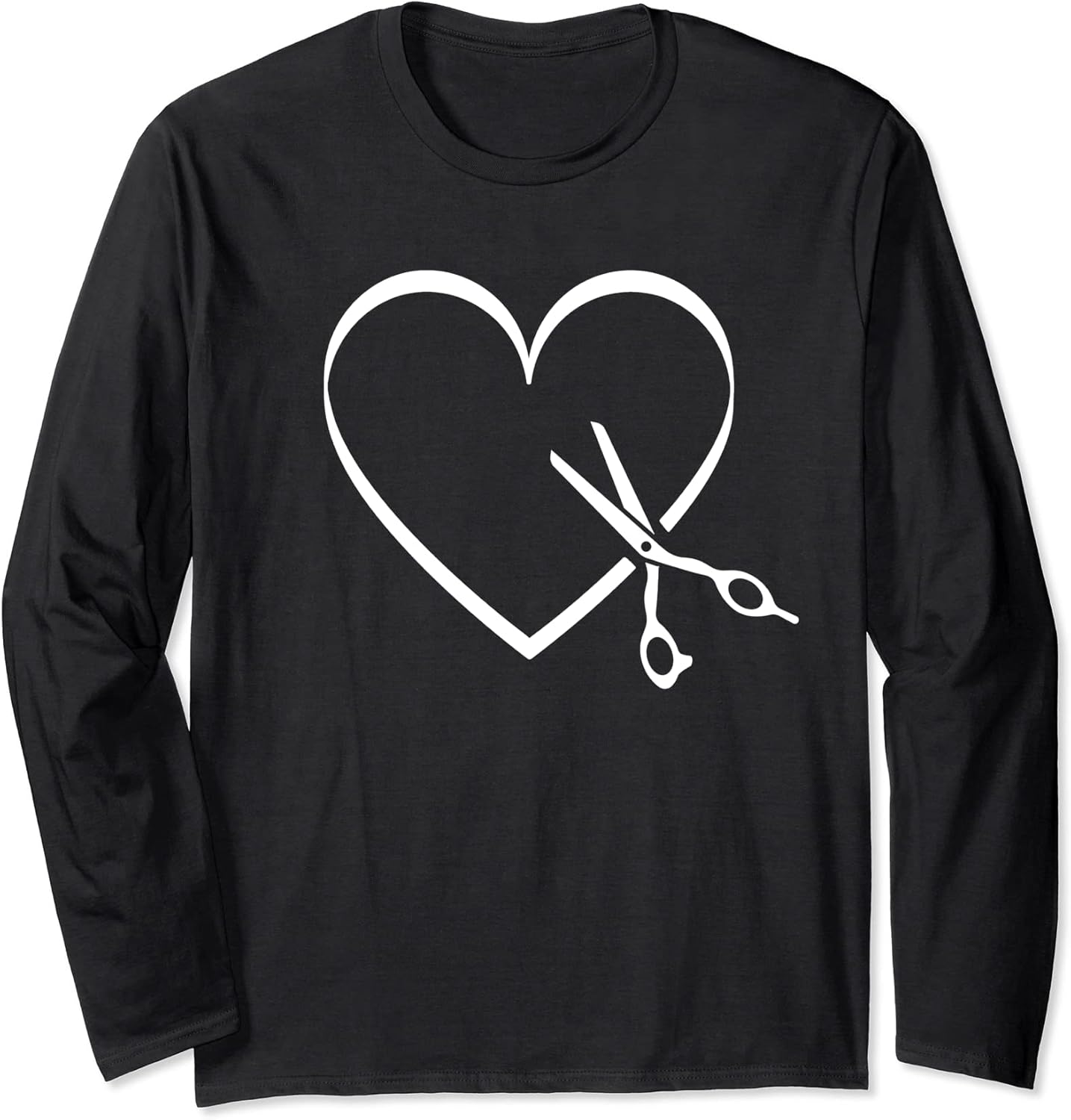 hairdresser hair stylist profession heart scissors