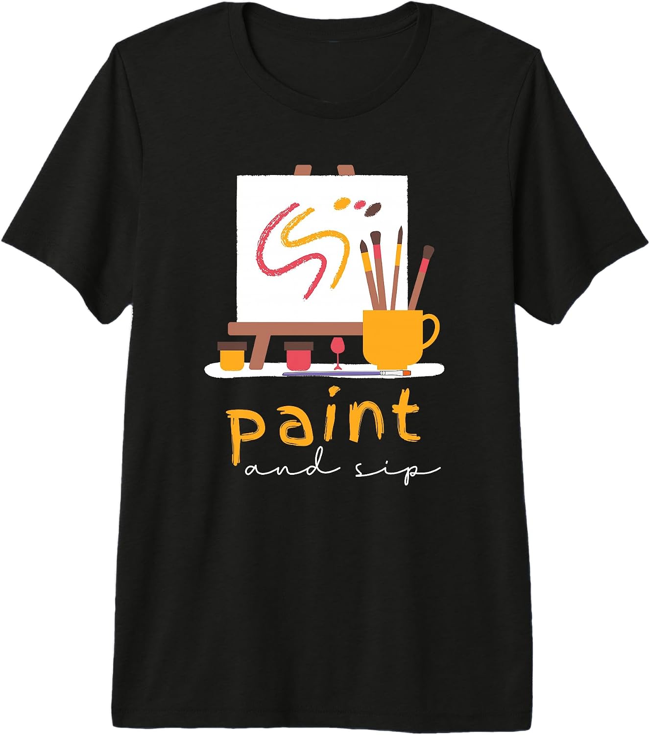 Funny Wine Drinking Gift For painters Outfit