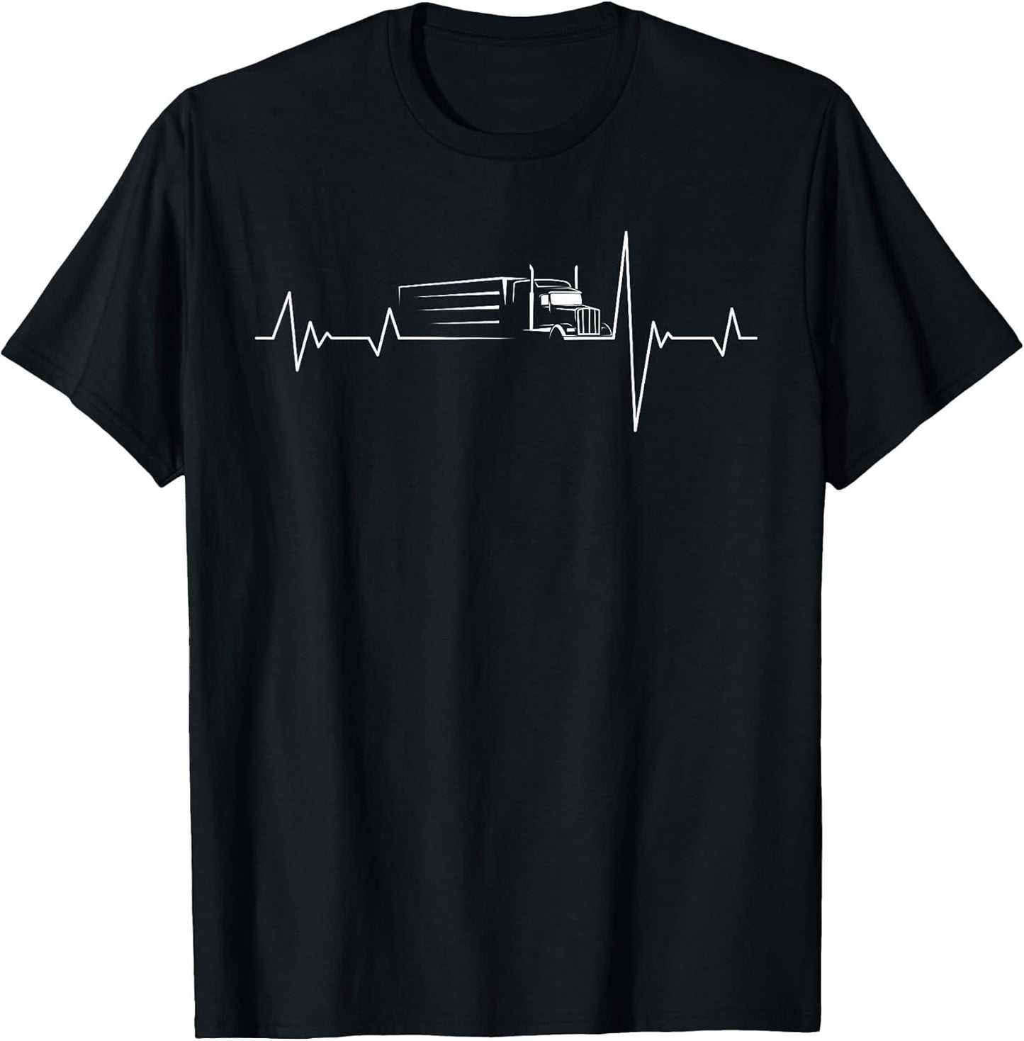 Trucker heartbeat semi-trailer gift idea