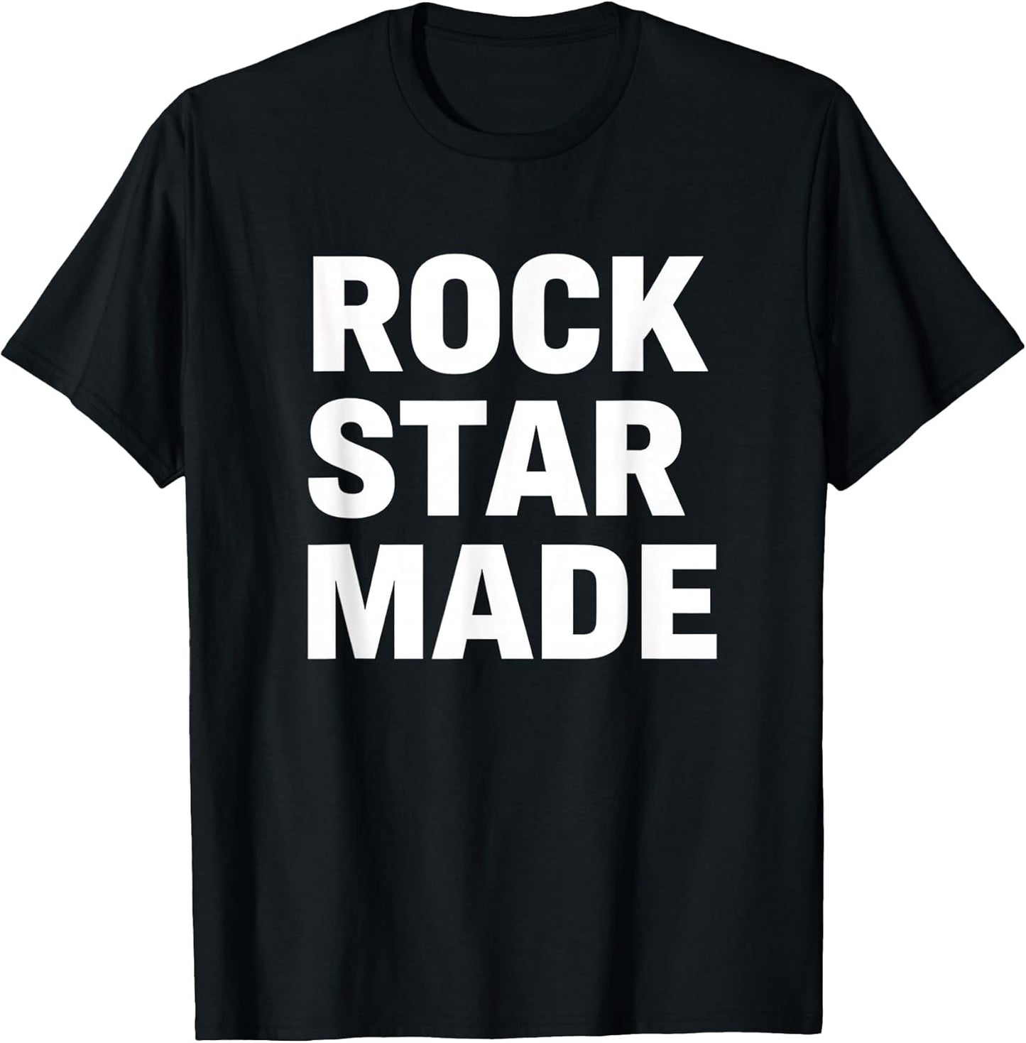 Rock Star Made Funny Music Lover Rock Band Fan T-Shirt